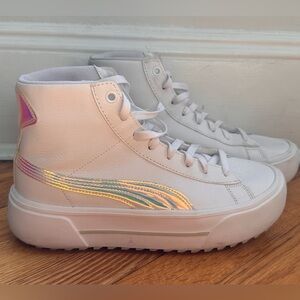 Puma Women's White High-Top Sneakers